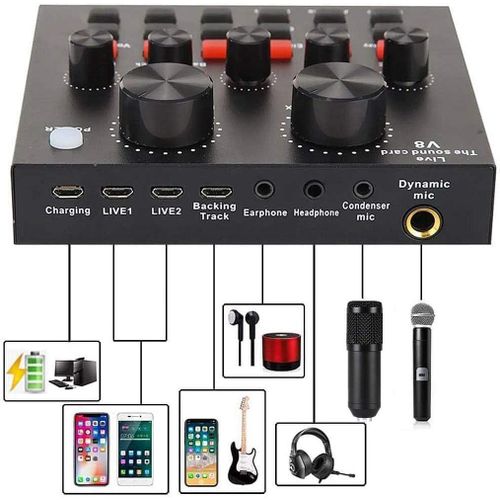 product_image_name-Generic-BM800 Recording Bundle with V8 Sound Card, Voice Changer & Adjustable Mic Stand-3