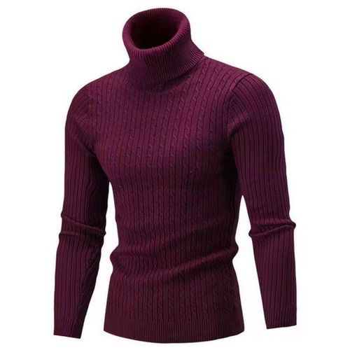 product_image_name-Fashion-Maroon Unisex Warm Turtle Neck Sweaters-1