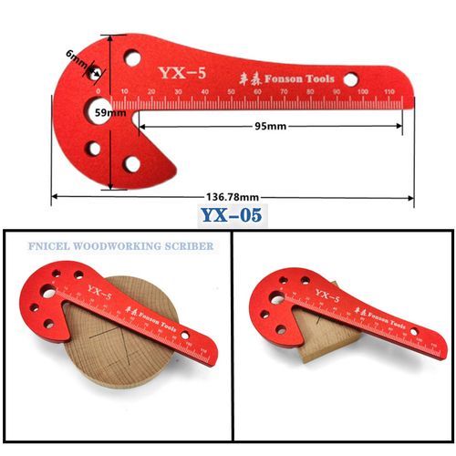 Center Finder Woodworking Square Center Scribe 45 90 Degrees Angle