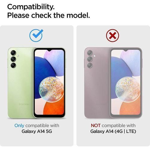 product_image_name-Generic-For Samsung Galaxy A14 4G/5G Phone Case Liquid Silicone, Cute Thin Slim Soft Rubber TPU Plain Smooth Gel Cover for Women Girl, Matte Solid Protective & Shockproof, Aqua Sky Baby Light Blue/ White & Blue-2