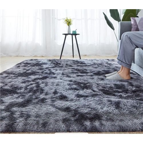 product_image_name-Generic-7 BY 8 SOFT SMOOTH FLUFFY CARPET -BLACK PATCHED 7*8-1