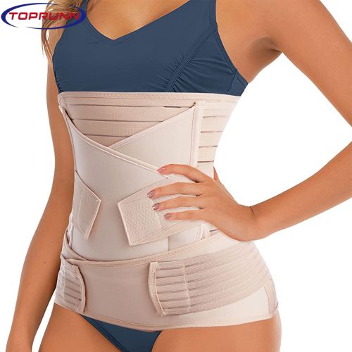 BMAMA 2 Strap Belly Binder Set for Postpartum & Maternity Support Belt