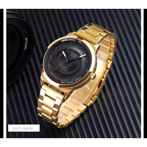 product_image_name-Skmei-Gold–Black Modern Dial Watch-1