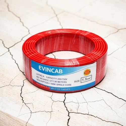 product_image_name-Evin-1.5mm Red Single Core Solid Domestic Use Flame Retardant Electrical Wiring Cable -1