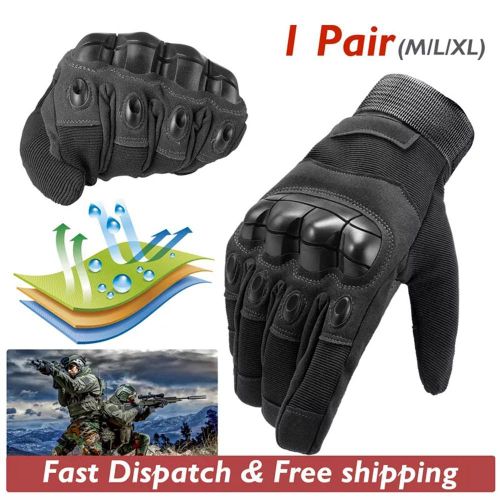 product_image_name-Generic-Motorcycle Riding Gloves Breathable Touchscreen - Black-2