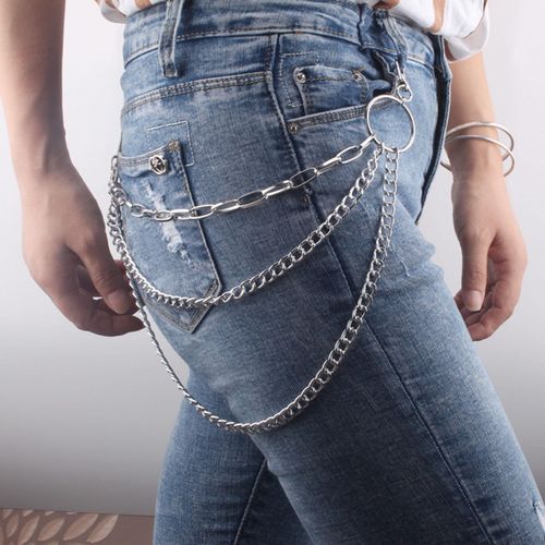 ZPAQI Jeans Chains Wallet Chain Pocket Chain Belt Chains for Jeans Trousers  and Skirt 