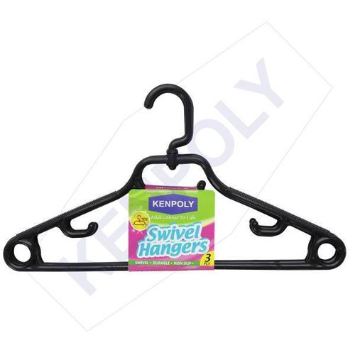 product_image_name-Kenpoly- Swivel Hanger 3-Piece Set – Rotating Plastic Clothes Hangers, Space-Saving Design-1
