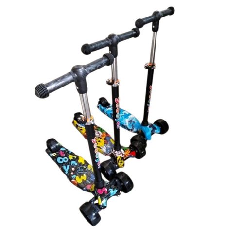 product_image_name-Generic-Foldable Adjustable Height Scooters with Wheel Lights -1