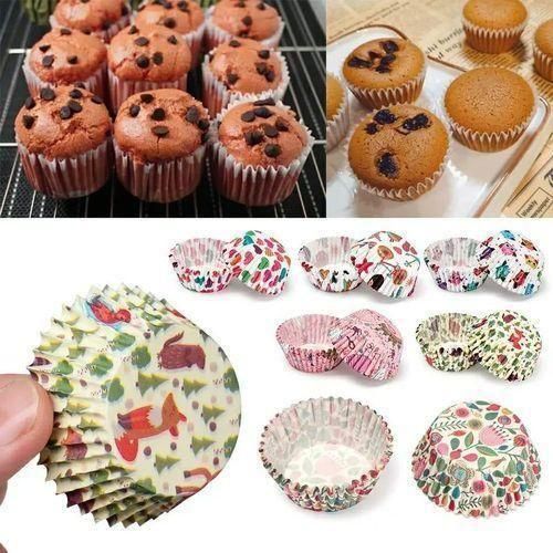 product_image_name-Kitchen Cook-50PCS PACK Disposable cupcake paper insert-1