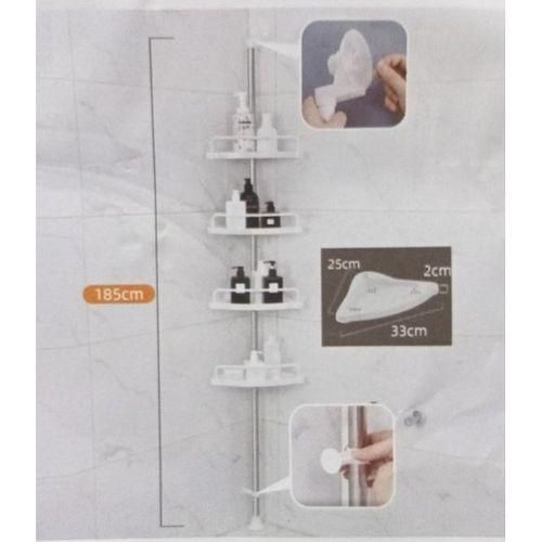 product_image_name-Generic-4 Tier Telescopic Bathroom Corner Shelf Shower Caddy-6