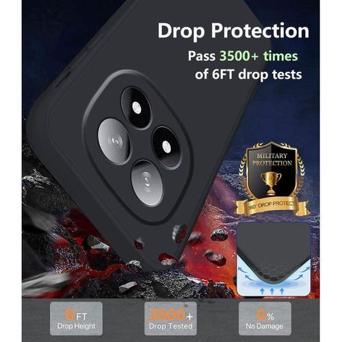 product_image_name-Generic-Quality Redmi Note 14 Pro Shockproof Original Silicone Cover Case - Durable, Slim & Stylish-4