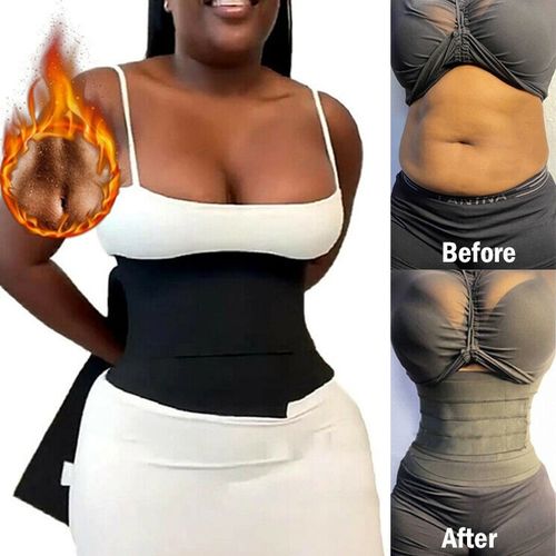 Fashion Invisible Snatch Waist Trimmer Tummy Sweat Wraps Belt For Women  Modeling Strap Slimming Body Shaper Belt Faja Shapewear Corset @ Best Price  Online