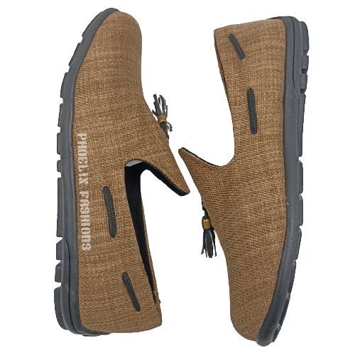 product_image_name-PHOELIX FASHIONS-BROWN - Elegant Unisex AFRICAN Ankara Loafers/NATURAL RUBBER SOLE SHOES.-4