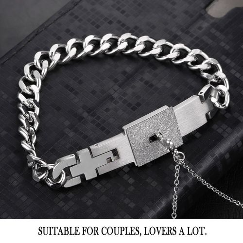 Lock Bracelet with Necklace | My Couple Goal