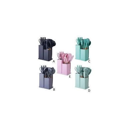 product_image_name-Generic-19-Piece Heat-Resistant Silicone Kitchen Utensils Set With Holder – Non-Stick Cooking Tools-1