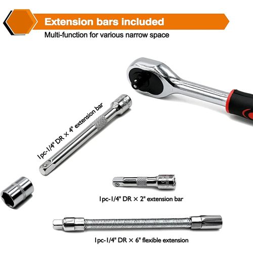 product_image_name-Generic-46-piece Set-socket Wrench Set-car Repair Tools-household Hand Tool Set-5