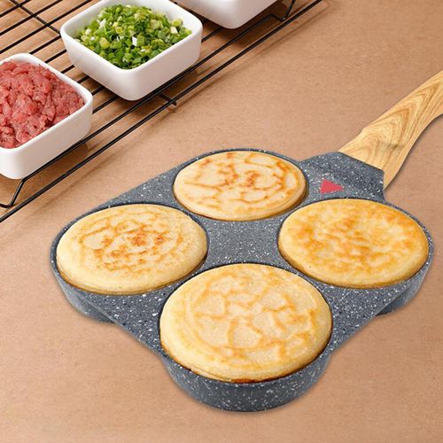 1pc Non-stick Flat Frying Pan For Steak, Breakfast, Egg, Hamburger, Kitchen  Cookware