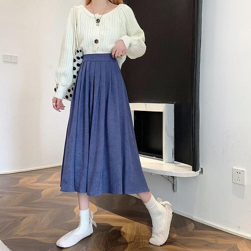 A line outlet skirt korean