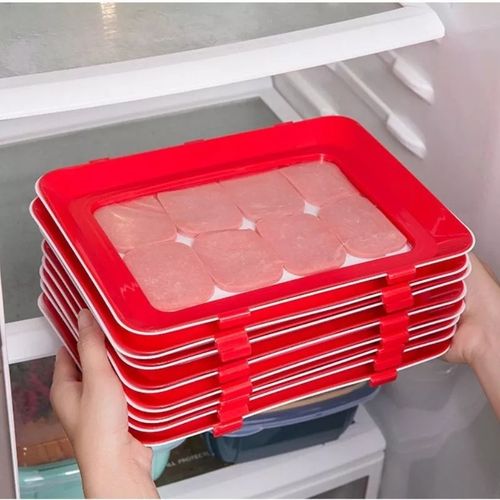 Creative Food Preservation Tray Stackable Food Fresh Tray Magic Elastic  Fresh Tray Reusable Food Storage Container