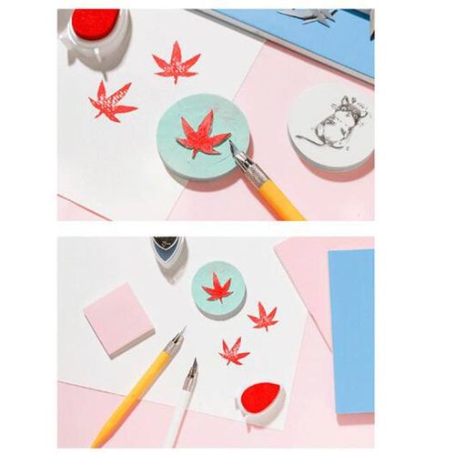 DIY Rubber Stamp Carving Kit Rubber Carving Tools Set For  Scrapbooking,Cards Making Handmade Project