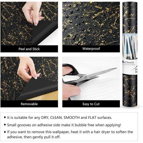 product_image_name-Generic-Marble Self Adhesive Waterproof Foil/Contact Paper Size 60cm*5M-2