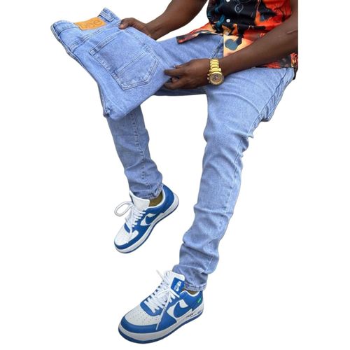 product_image_name-Fashion-Faded blue plain denim jeans-1