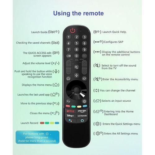 product_image_name-LG-Magic Remote with Voice Recognition and Pointer Function, for TV ThinQ OLED WebOS UHD 4K-2