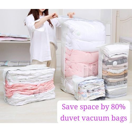 product_image_name-Generic-5pcs set No Pump Needed Vacuum Storage Bags for Clothes Blankets Comforters Sweaters Pillows Home Compression Seal Bags Space Saver Bags-1