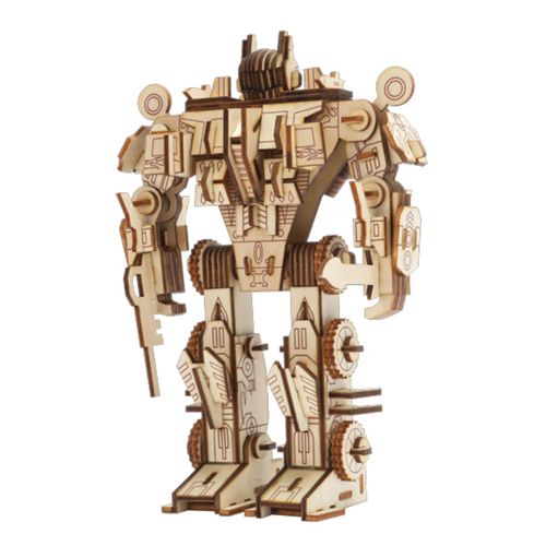 Robot 3D Wooden Robot Puzzle Wood Crafts DIY Assembly Puzzle