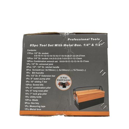 product_image_name-Generic-85PCS ratchet wrench set wrench set tools Socket wrench pliers screwdriver tool box hand tool set-4