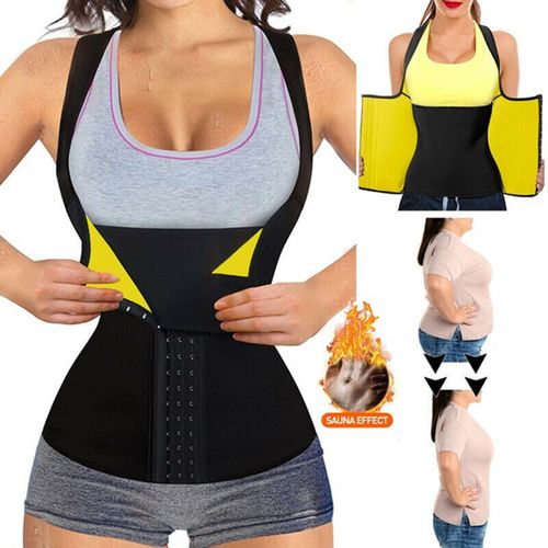 Fashion Women Neoprene Waist Trainer Corset Sweat Vest Weight Loss Body  Shaper Workout Tank Tops Faja Shapewear Sauna Slimming Belt @ Best Price  Online