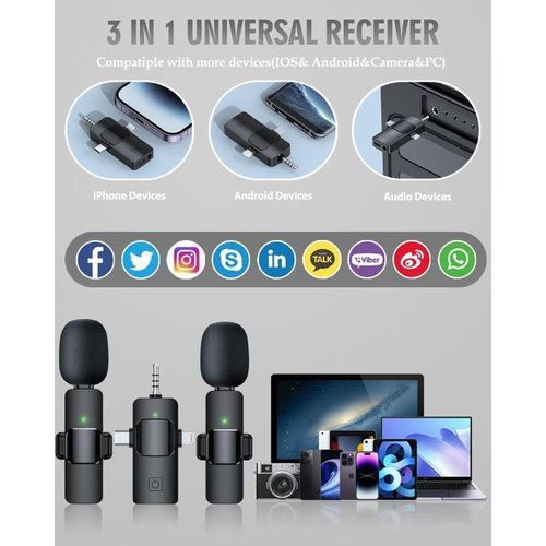 product_image_name-Generic-Lavalier Wireless Dual Microphone System for Seamless YouTube Audio Recording-2