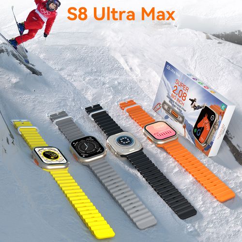 S8 Ultra Max Series 8 Smart Watch - Wireless Charging - Bluetooth Call  Watch - Latest Model