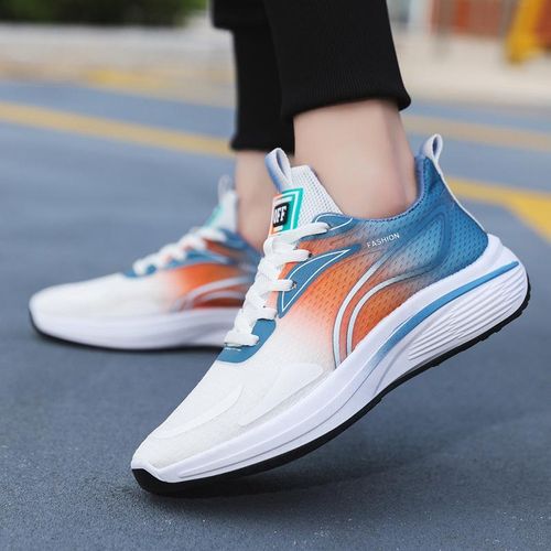 Blue mesh running shoes clearance