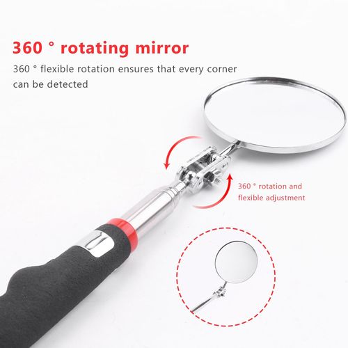 EDOBLUE 2-Inch Circular Telescopic Inspection Lens Black 1