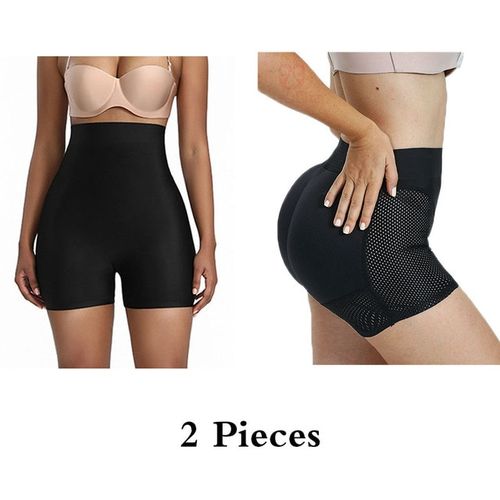 Generic Women Shapers Hip Enhancer Boyshorts Panties High Waist Padded  Underwear Lifter Shapewear Tummy Control(#smooth Mesh) @ Best Price Online