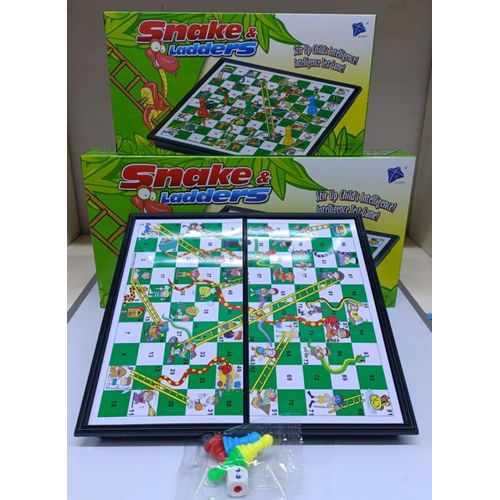 product_image_name-Generic-Snake & Ladders Magnetic Board Game – Foldable Family Classic-1