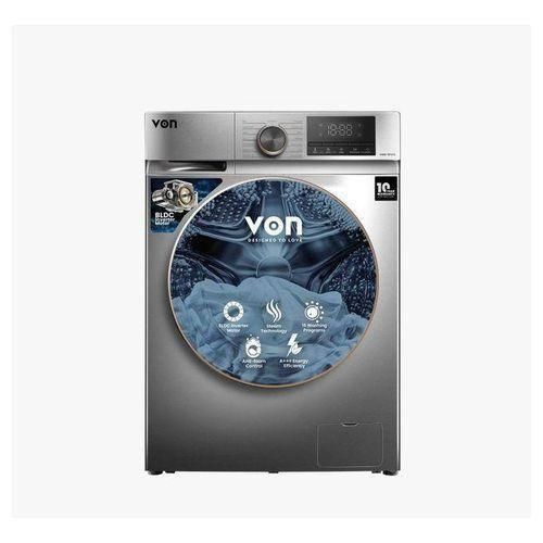 VON 12KG Front Load Washing Machine with Steam & Inverter – Large Capacity for Families (Energy Efficient)