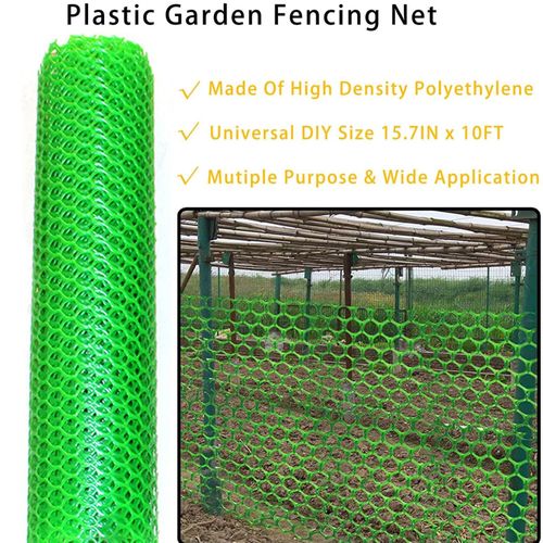 product_image_name-Generic-Wire Mesh Hexagonal Floral Netting Plastic Garden Fencing Nat Green-3