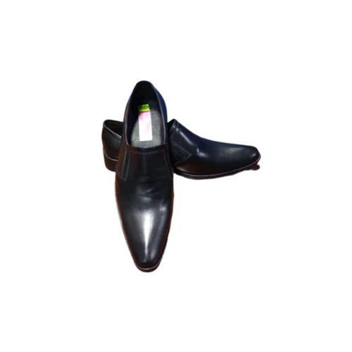 product_image_name-Fashion-Men's Official Pure Leather Slip On Shoes - Black-1