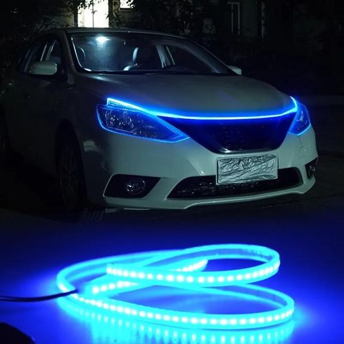  Car Hood LED Strip Lights Universal Engine Hood Guide