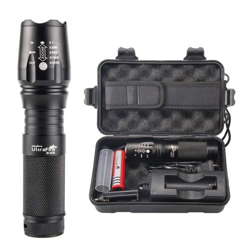 product_image_name-Generic-Zoomable XML T6 Torch Flashlight – Adjustable Focus, LED Rechargeable Torch for Camping, Hiking, and Adventures-1
