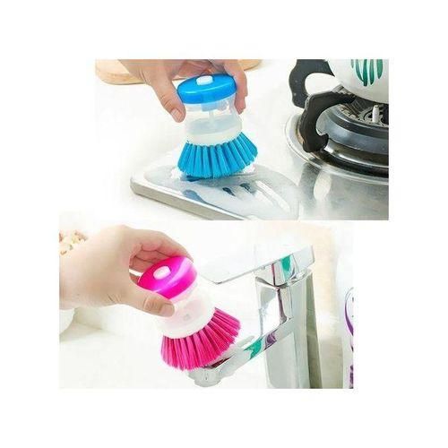 product_image_name-Generic-Dish wash brush with auto soap press -2