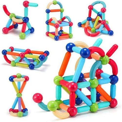 product_image_name-Generic-Kids Magnetic Building Blocks Creative Building Blocks-72 Pcs-1