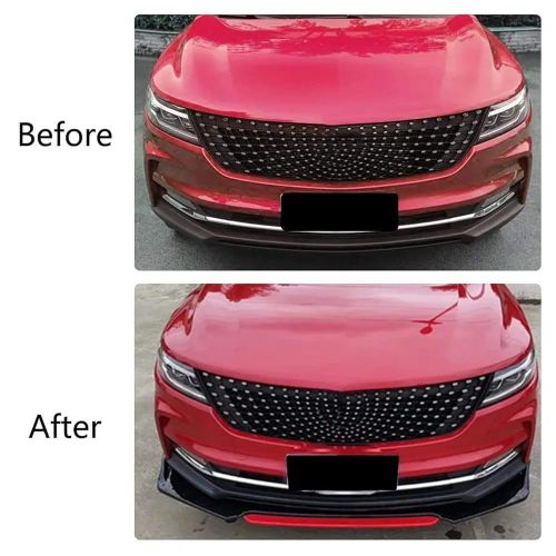 product_image_name-Generic-Universal Front Bumper Lip (Black Red)-3