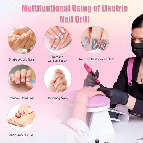 product_image_name-Generic-Electric Nail File And Drill Machine With 5 Drill Bits Set-1