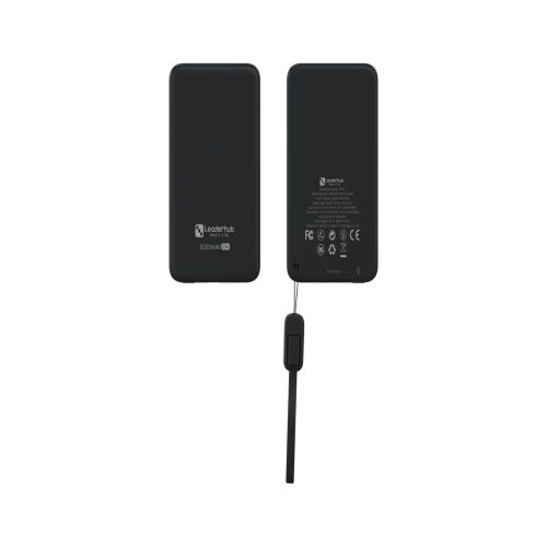 product_image_name-Leaderhub-F91PD 5000mAh Fast Charging Double TYPE-C Cables Portable Power Bank Ultra Slim-2