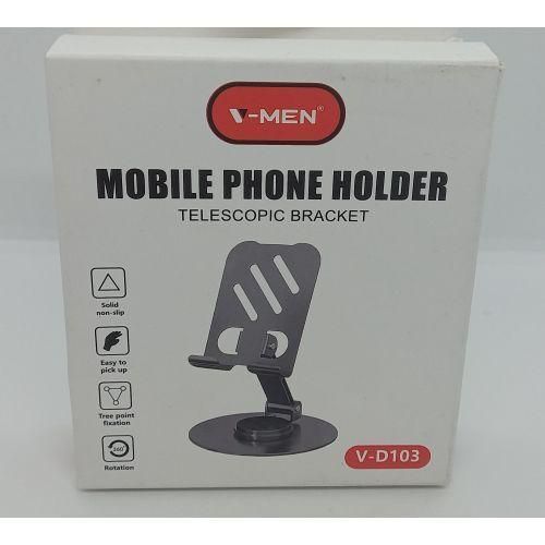 product_image_name-Generic-360° Adjustable Telescopic Mobile Phone Holder – Foldable Multi-Angle Stand-2