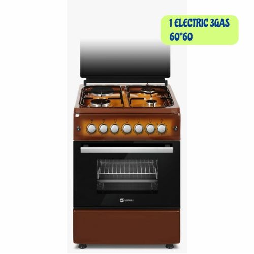 Sayona Standing Gas Cooker 60 by 60 3G 1E with Eletric Oven