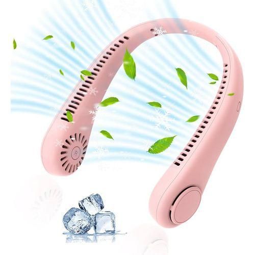 product_image_name-Fashion-FlexiCool Neck Fan – Versatile & Foldable Personal Cooling Device-Pink-1